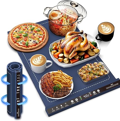 Placa calentadora de alimentos eléctrica.