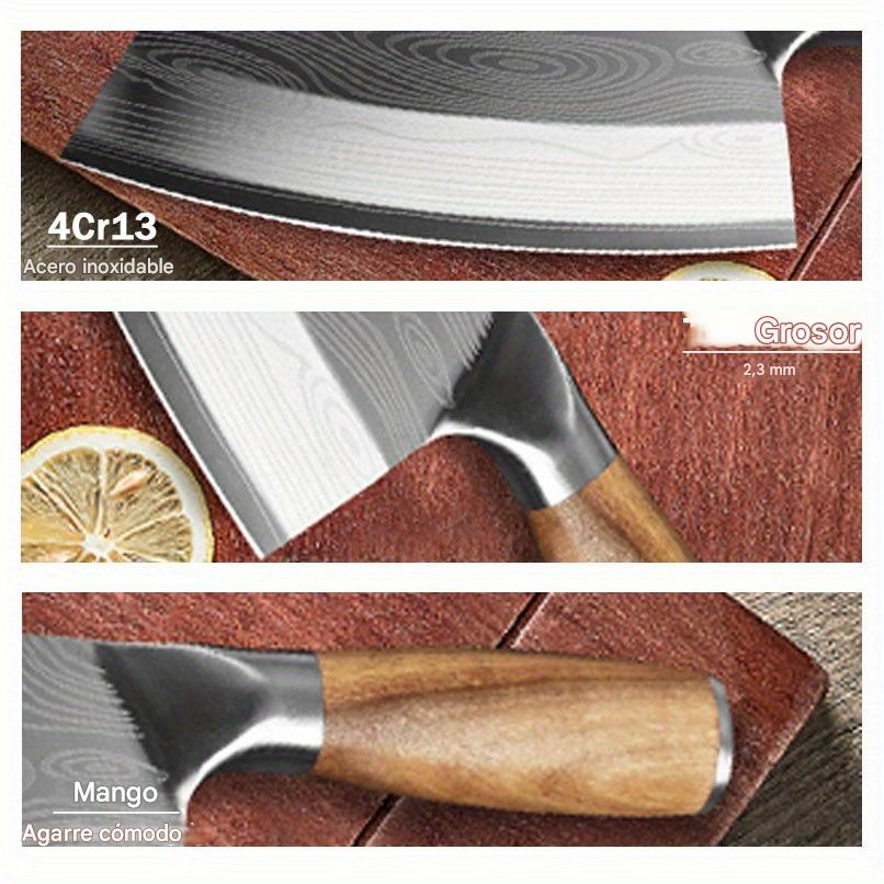 Cuchillo cocina acero damasco